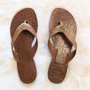 Tory Burch Thora Tan Sandals, Size 6